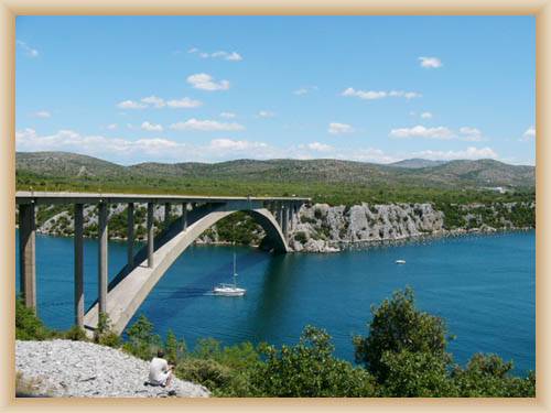 Br�cke �ber den Fluss Krka bei Sibenik