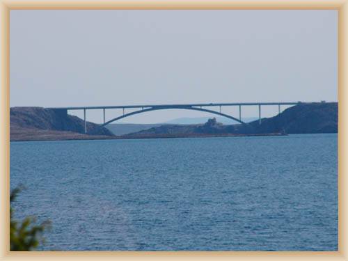 Br�cke auf die Insel Pag