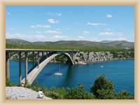 Brücke über den Fluss Krka bei Sibenik