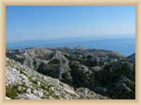 Anblick aus dem Berg Sveti Jure