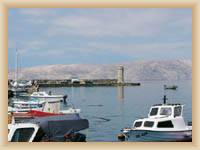 Senj - Anblick vom Hafen auf Krk